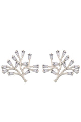 Buy Women's Alloy Tree Studs Earring in Rose Gold