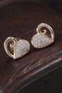 Buy Women's Alloy Heart Studs Earring in Rose Gold