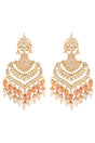 Buy Women's Alloy Large Dangle Earring in Peach - Online