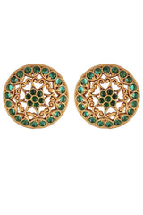 Buy Women's Alloy Stud Earring in Green Online