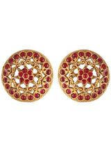 Buy Women's Alloy Stud Earring in Maroon Online