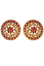 Buy Women's Alloy Stud Earring in Maroon Online