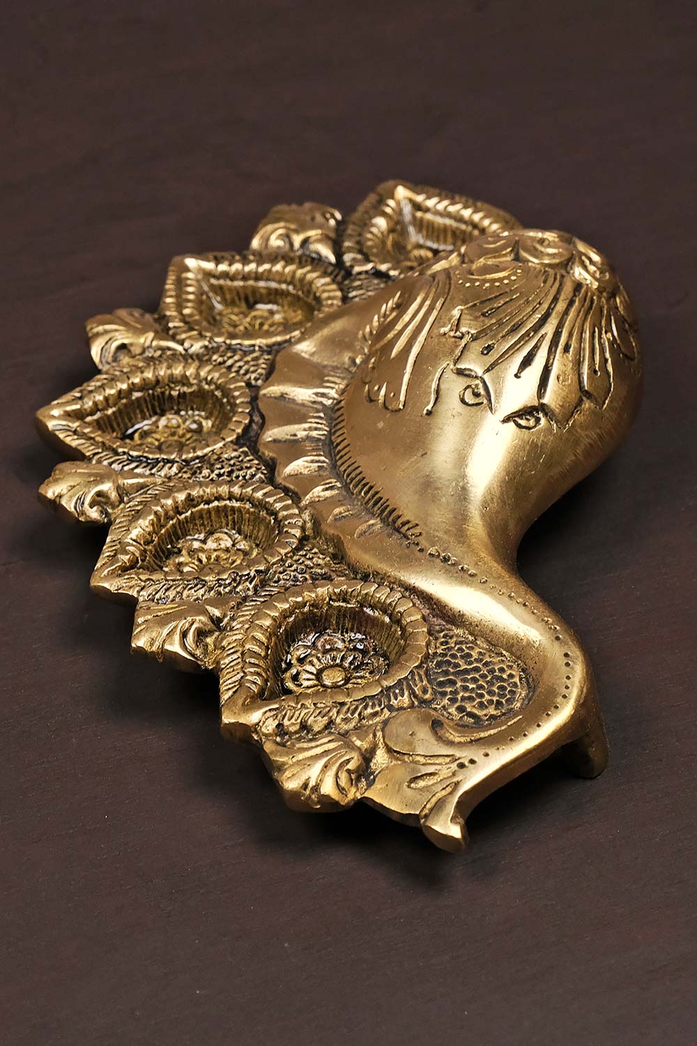 Brass Shankh Oil Diya