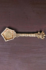 Brass Havan Spoon With Sheshnag