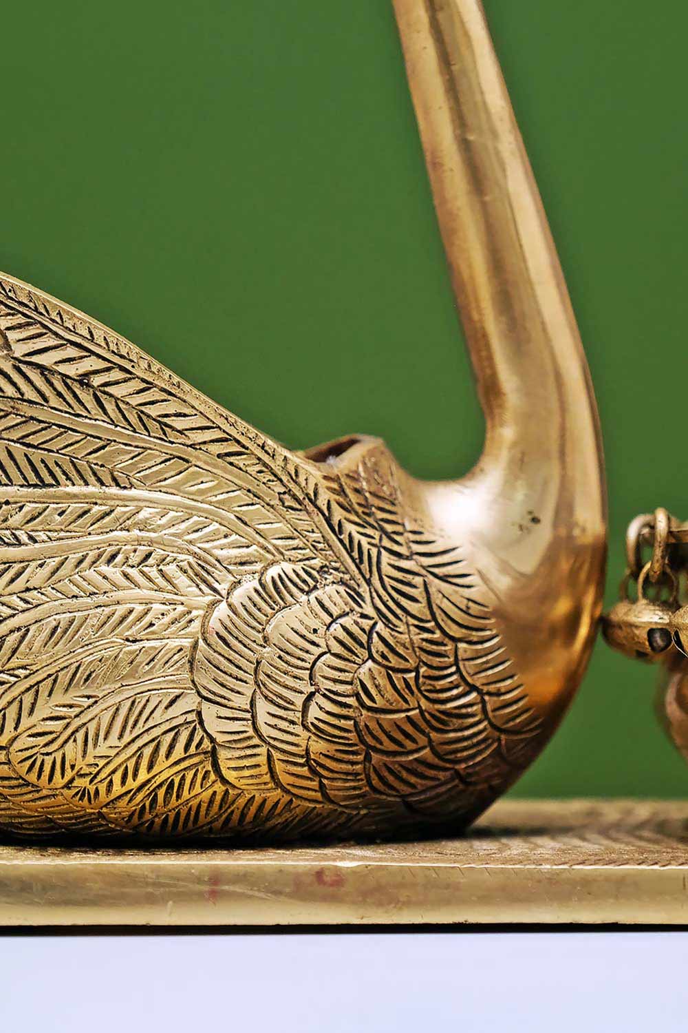 Brass Swan Urli Bowl Decor