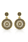Buy Women's Alloy Large Dangle Earring in Gold Online