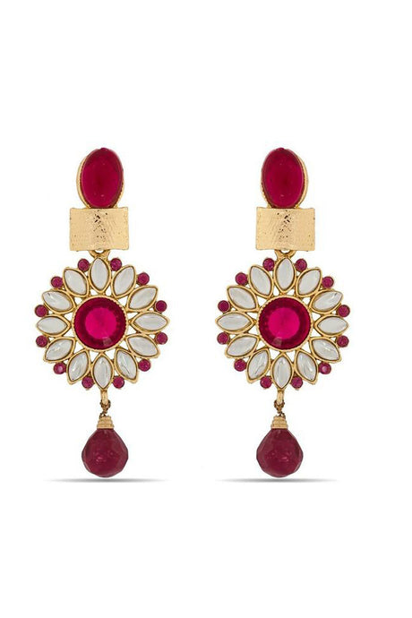 Shop  Alloys Earring For Women's  in Red At KarmaPlace