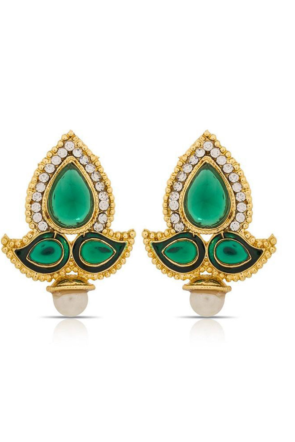 Buy Women's Alloys Earring in Green Online