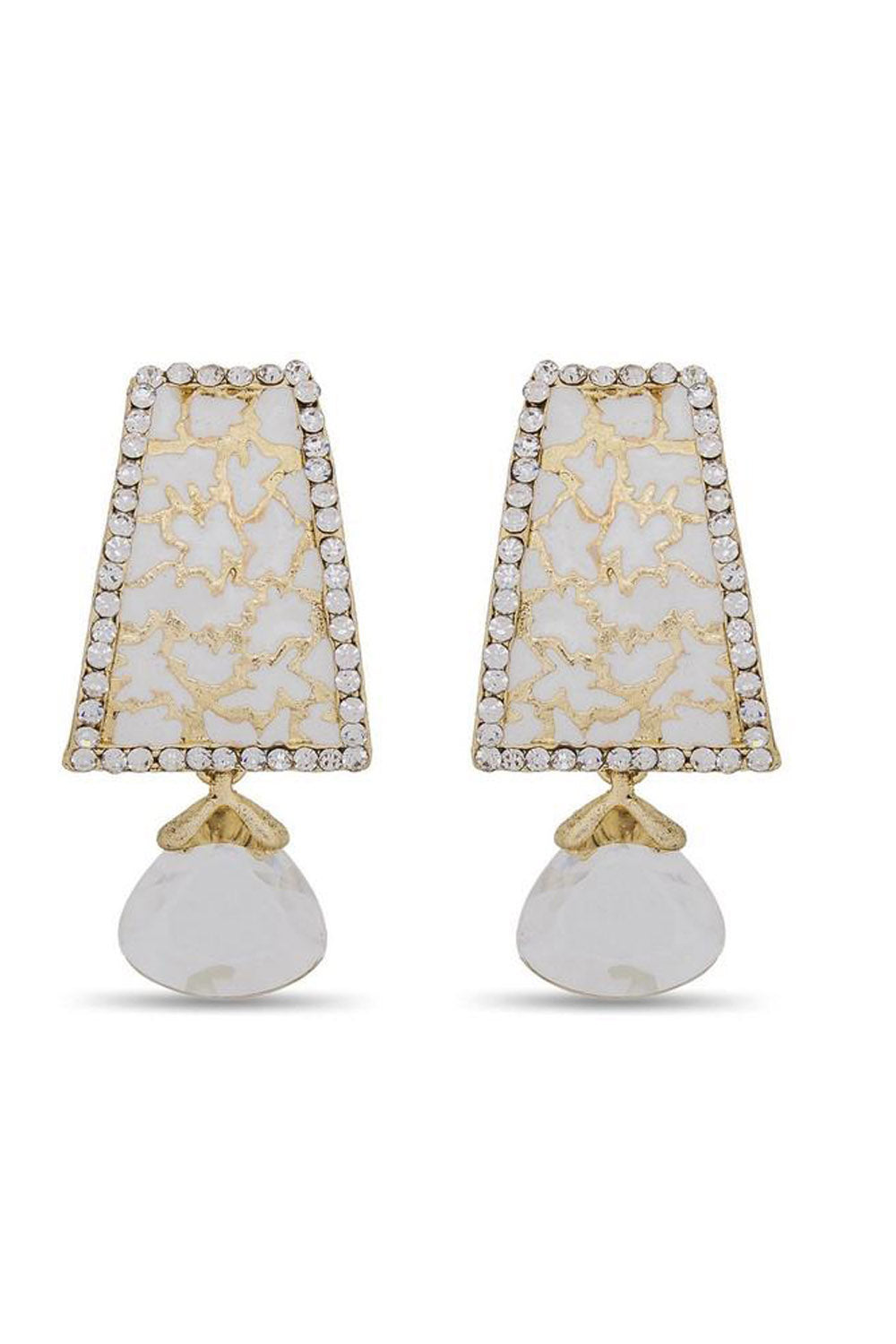 Shop  Alloys Earring For Women's  in White At KarmaPlace