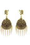 Buy Women's Alloys Earring in Black and Gold Online