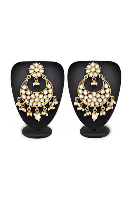 Shop  Alloys Earring For  Women's  in White and Gold At KarmaPlace