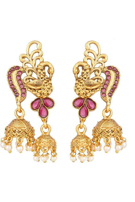 Buy Women's Alloys Earring in Pink and White Online