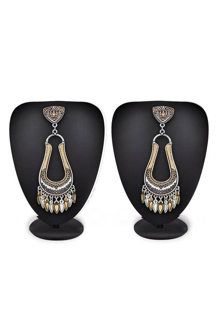 Buy Women's Alloy Earring in Silver and Gold Online