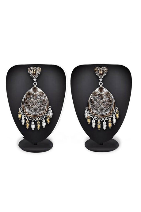 Buy Women's Alloy Earring in Silver and Gold Online