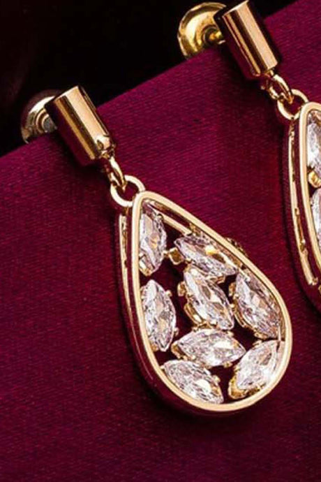 Shop Alloy Drop Earrings For Women's in Gold At KarmaPlace 