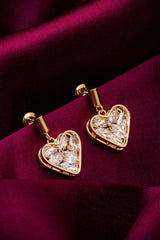 Buy Women's Alloy Drop Earrings in Gold Online 