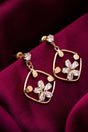 Buy Women's Alloy Drop Earrings in Gold Online