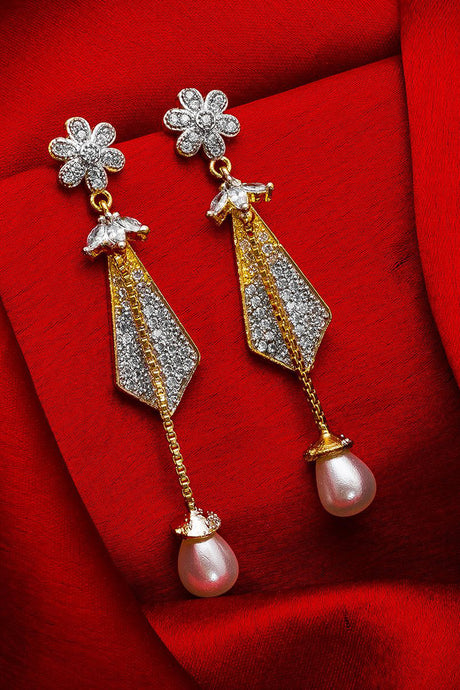  Buy Women's Alloy Drop Earrings in Gold and Silver Online 
