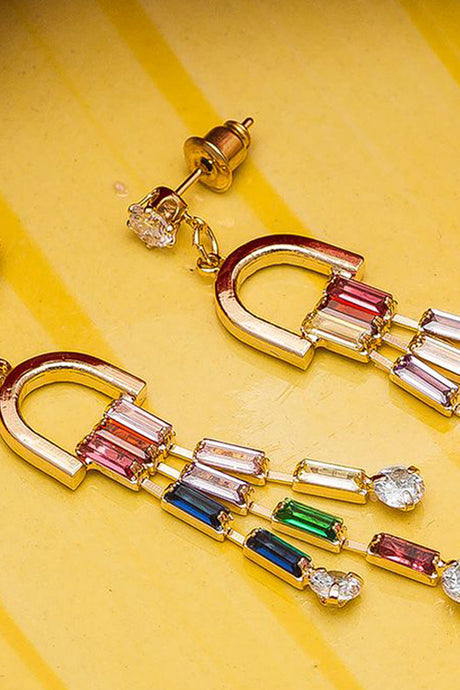 Shop Alloy Drop Earrings For Women's in Gold Online