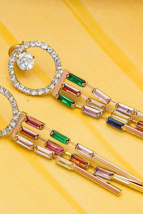 Shop Alloy Drop Earrings For Women's in Gold Online 