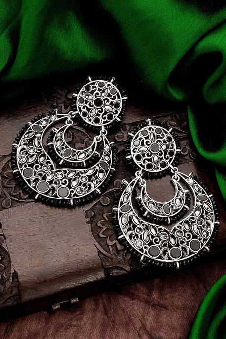 Black Chandbali Earrings Online Collection