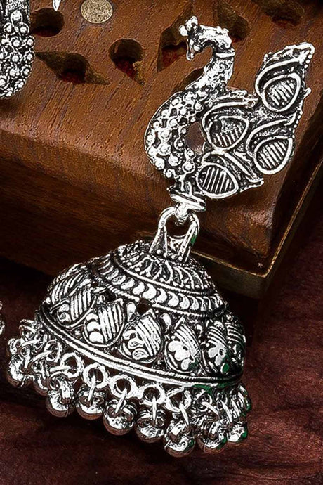 Shop Silver Jhumka Earrings Collection Online