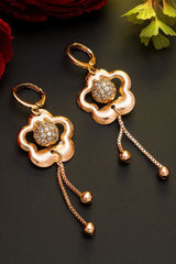 Buy Women's Alloy Drop Earring in Rose Gold Online