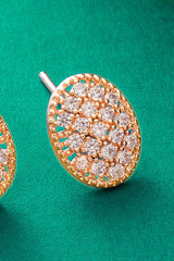 Rose Gold American Diamond Studs Earrings