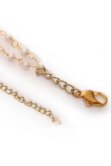 Classic Gold Tone Kundan Inspired Pearl Bracelet