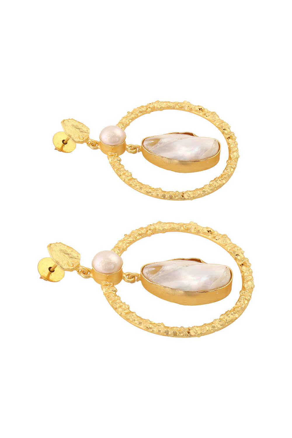 Baroque Pearl Contemporary Earrings