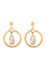 Baroque Pearl Contemporary Earrings