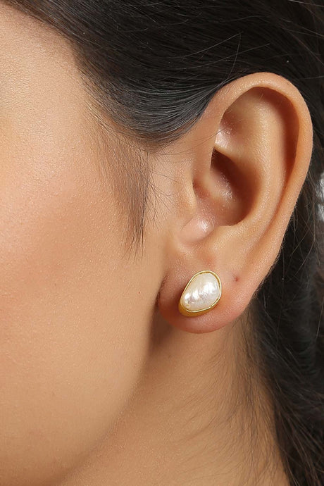 Baroque Pearl Studs