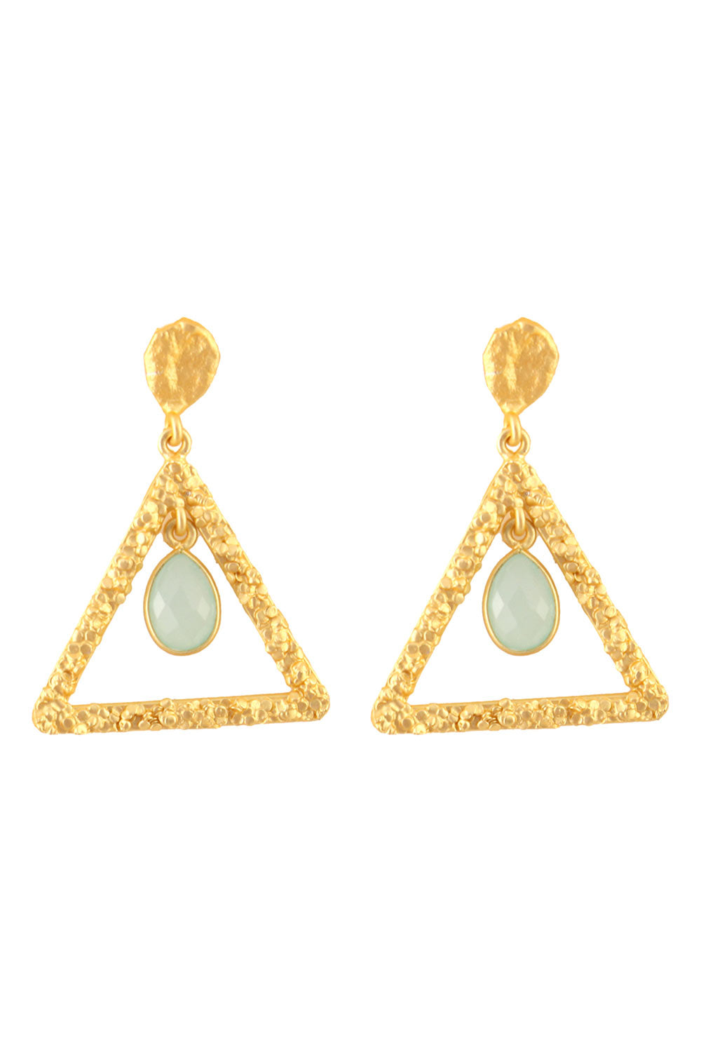 Contemporary Mona Lisa Stone Earrings