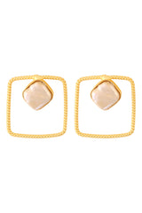 Gold Plated Contemporary Baroque Earrings