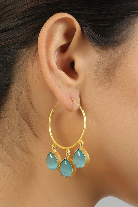 Contemporary Gold Hoop Earrings