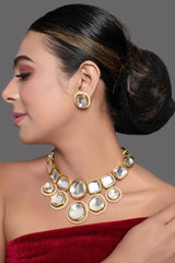 Kundan Inspired Necklace With Earrings