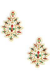 Handcrafted Kundan Embellished Kundan Earrings