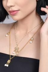 Multilayered Kundan Embellished Necklace