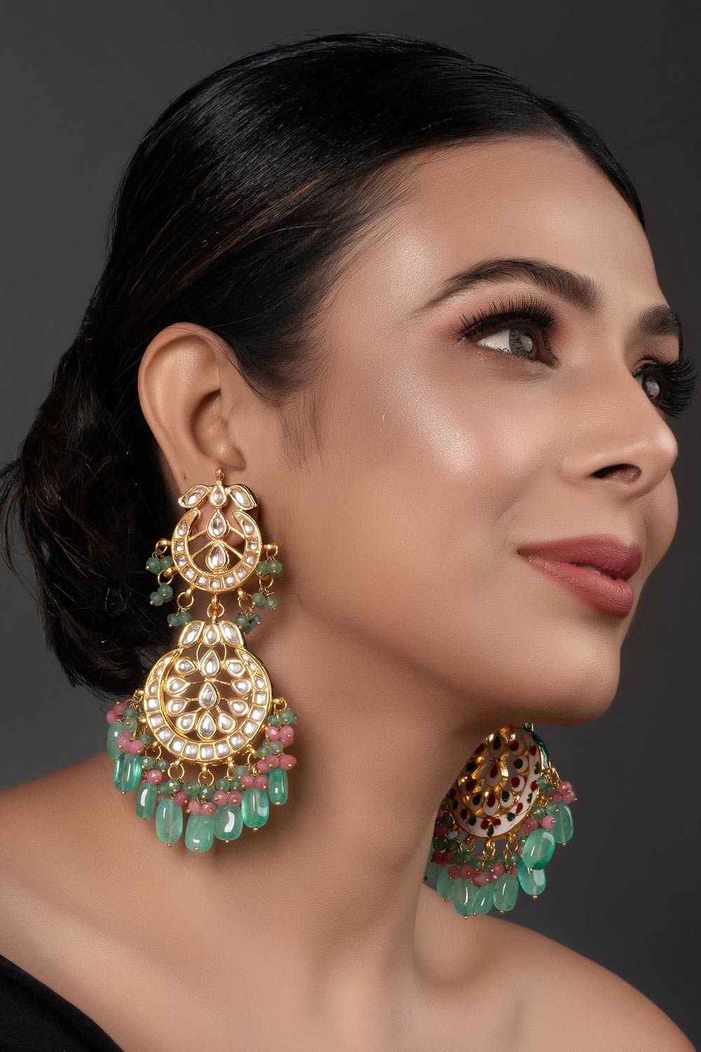 Handcrafted Kundan Inspired Earrings