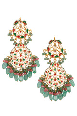 Handcrafted Kundan Inspired Earrings