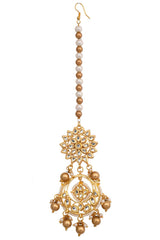 Gold Tone Kundan Handcrafted Maang Tikka