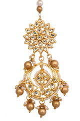 Gold Tone Kundan Handcrafted Maang Tikka