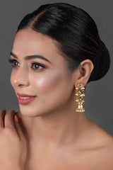 Gold Tone Kundan Inspired Jhumki