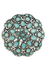 Buy Women's Alloy Adjustable Ring in Turquoise