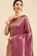 Buy Green Kanjeevaram Silk Woven Saree Online