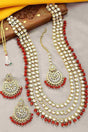 Buy Women's Alloy Necklace Set in Maroon