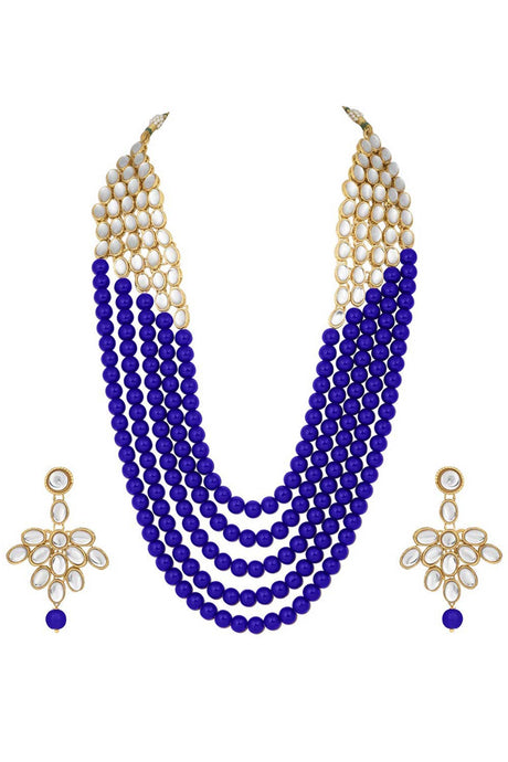 Buy Women's Alloy Bead Necklaces in Blue