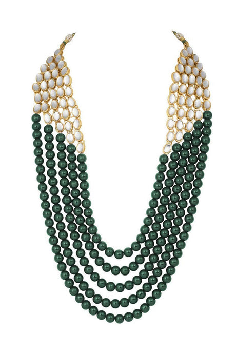 Women's Alloy Necklace Set In Green