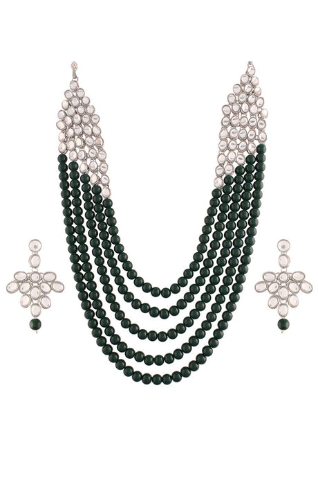 Buy Women's Alloy Bead Necklaces in Green
