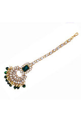 Buy Online Green and Gold Jewellery Set